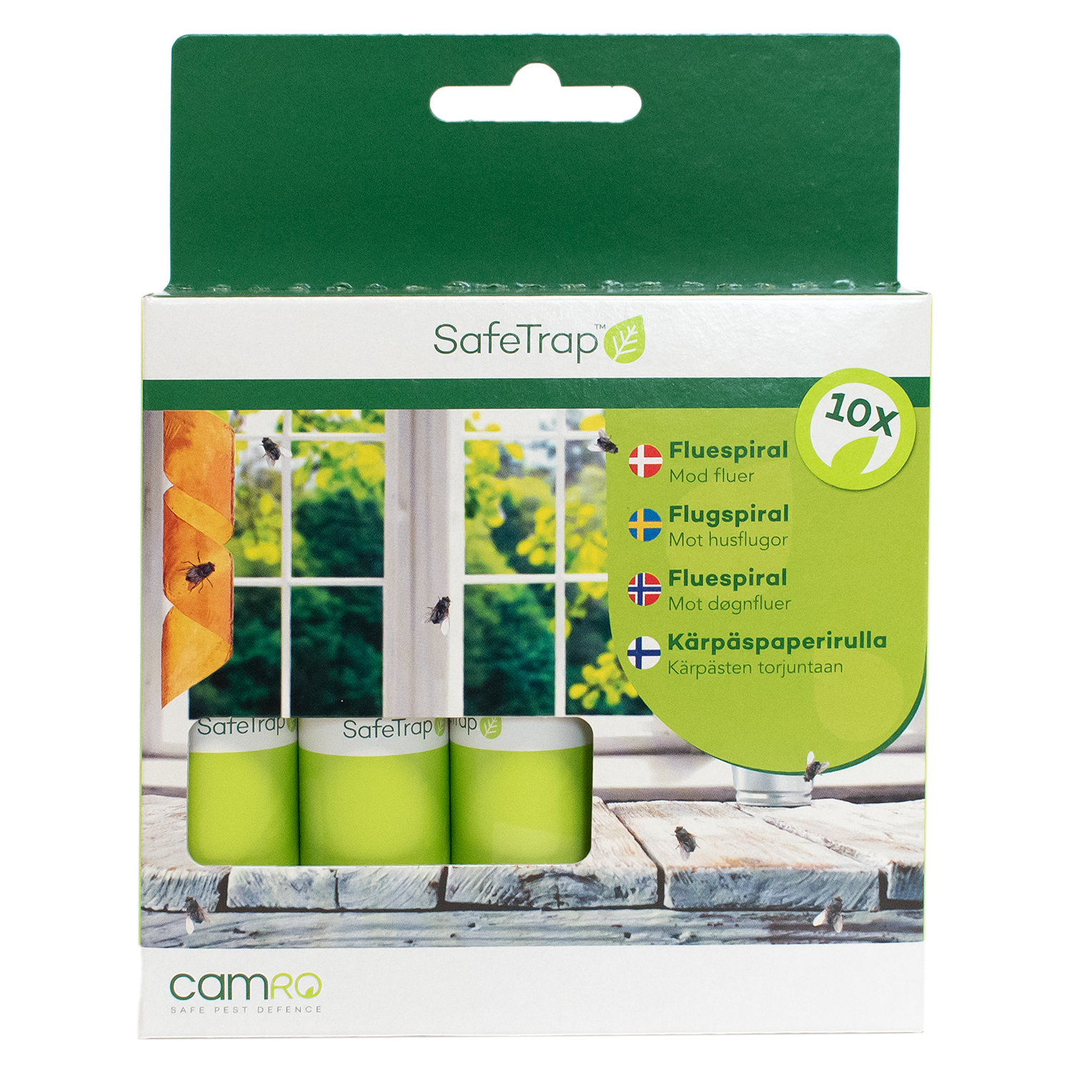 SafeTrap Fluespiral Mod Fluer (x10)