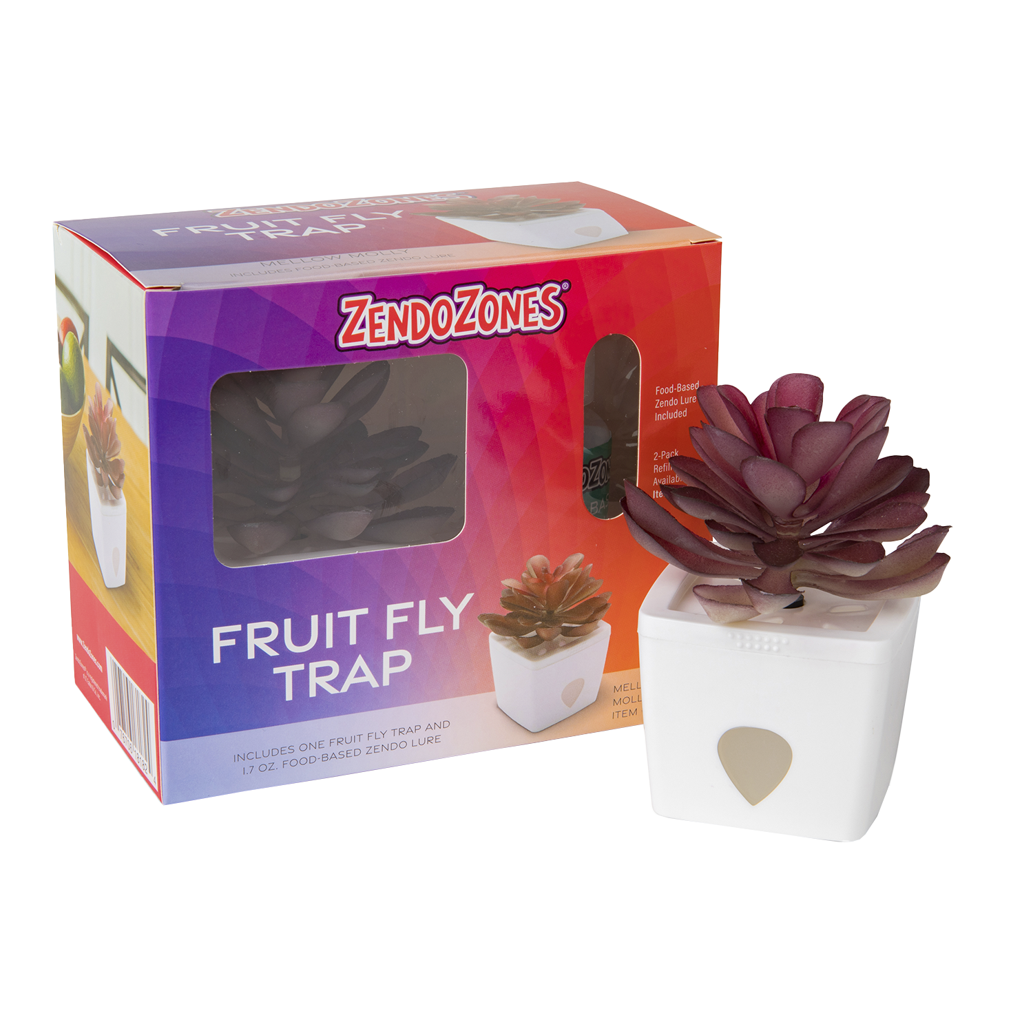 ZendoZones® Bananfluefælde, Mellow Molly, hvid