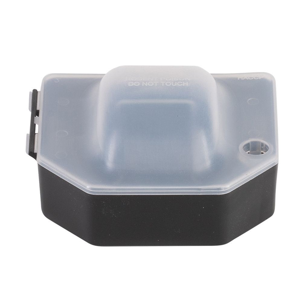 Mini depot med Snap-Trap fælde mod Mus, sort med transparent låg