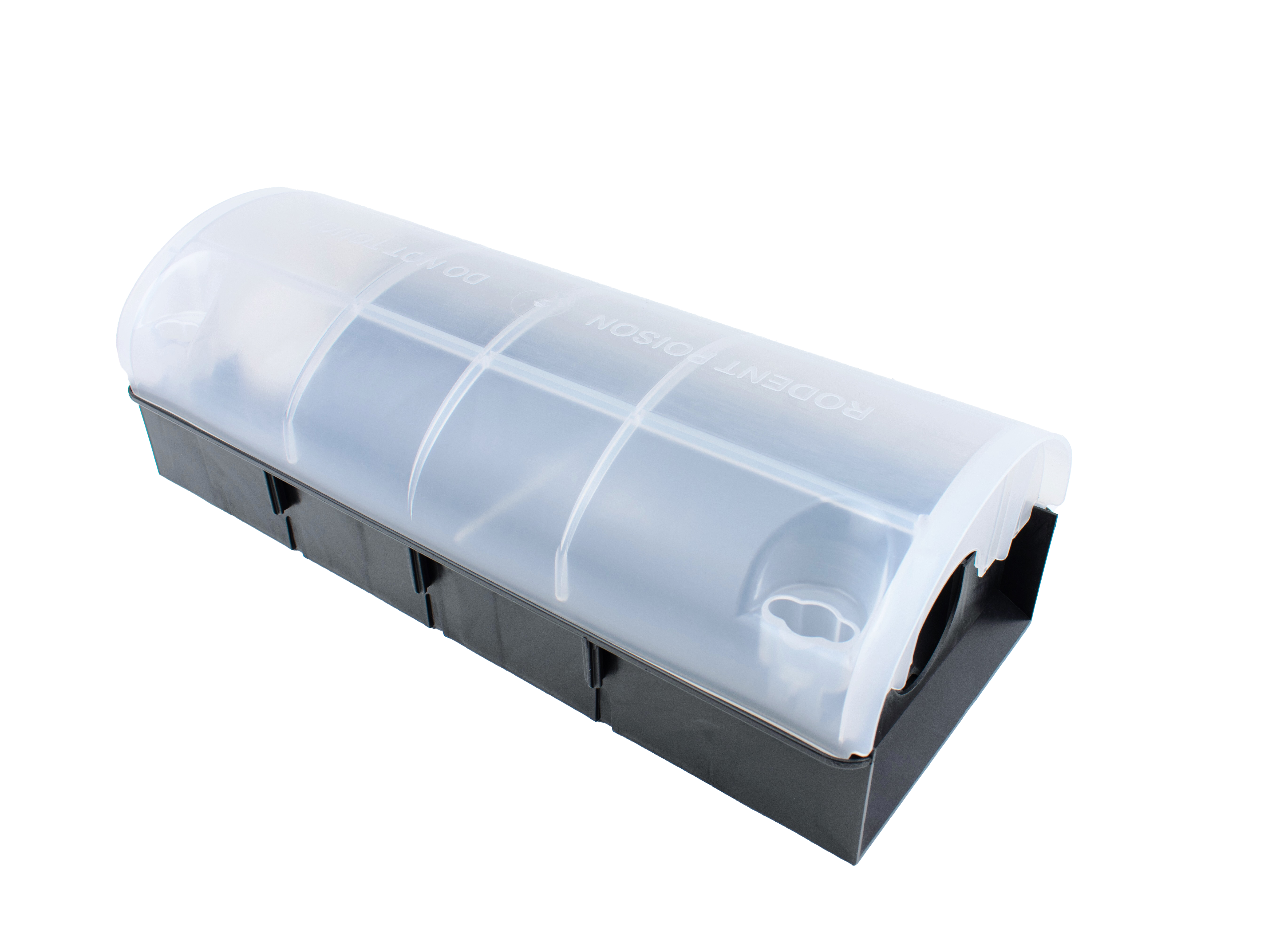 Multifunktionelt depot mod Rotte, sort med transparent låg