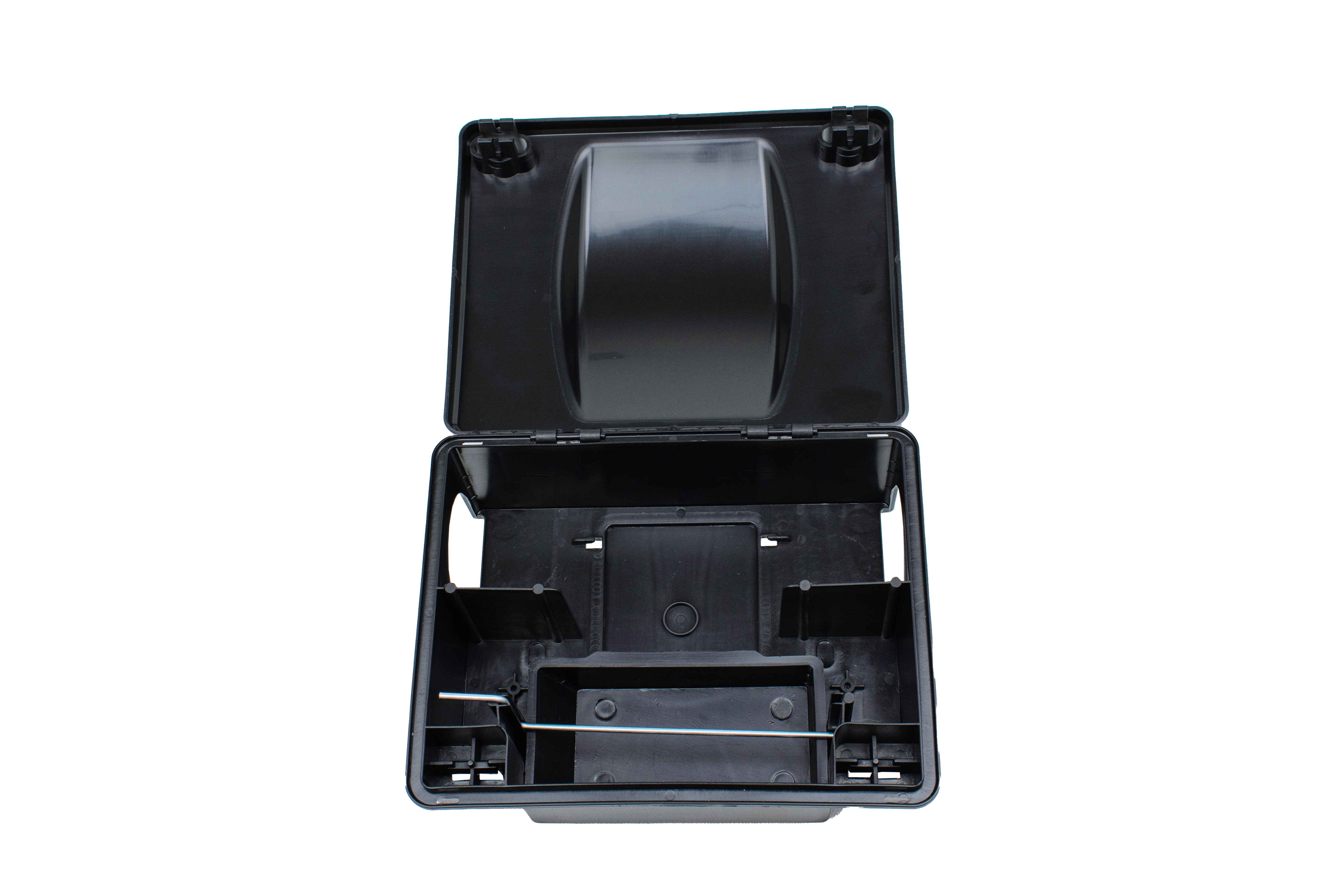 Depot "Compact" mod Rotter, med forhøjet låg, sort