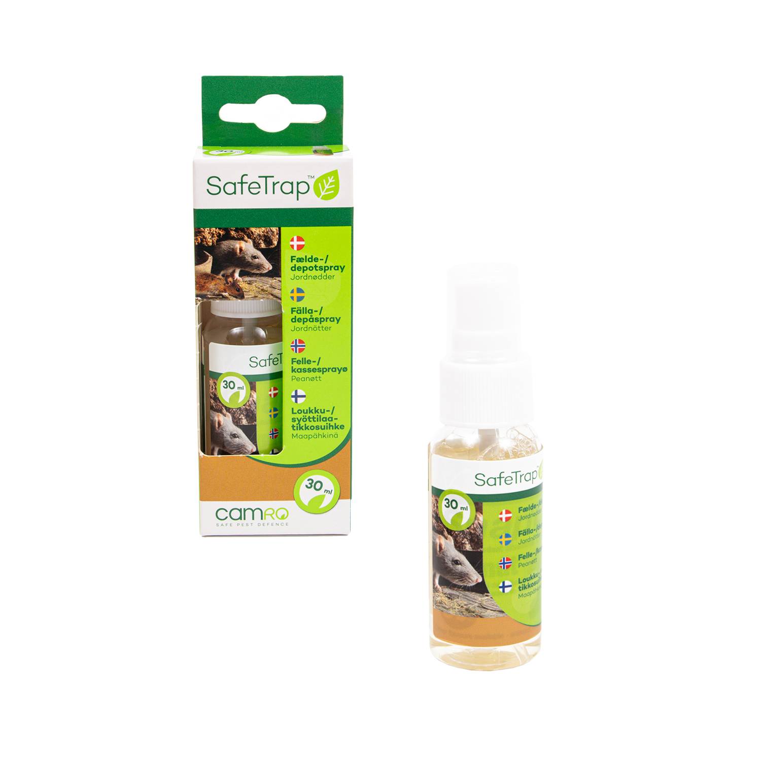 SafeTrap  Fælde & depot spray 30ml, Peanut