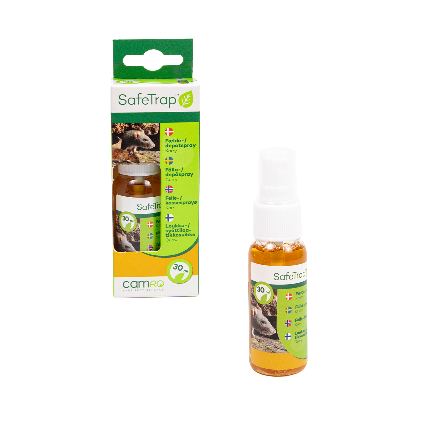 SafeTrap Fælde & depot spray 30ml, Karry