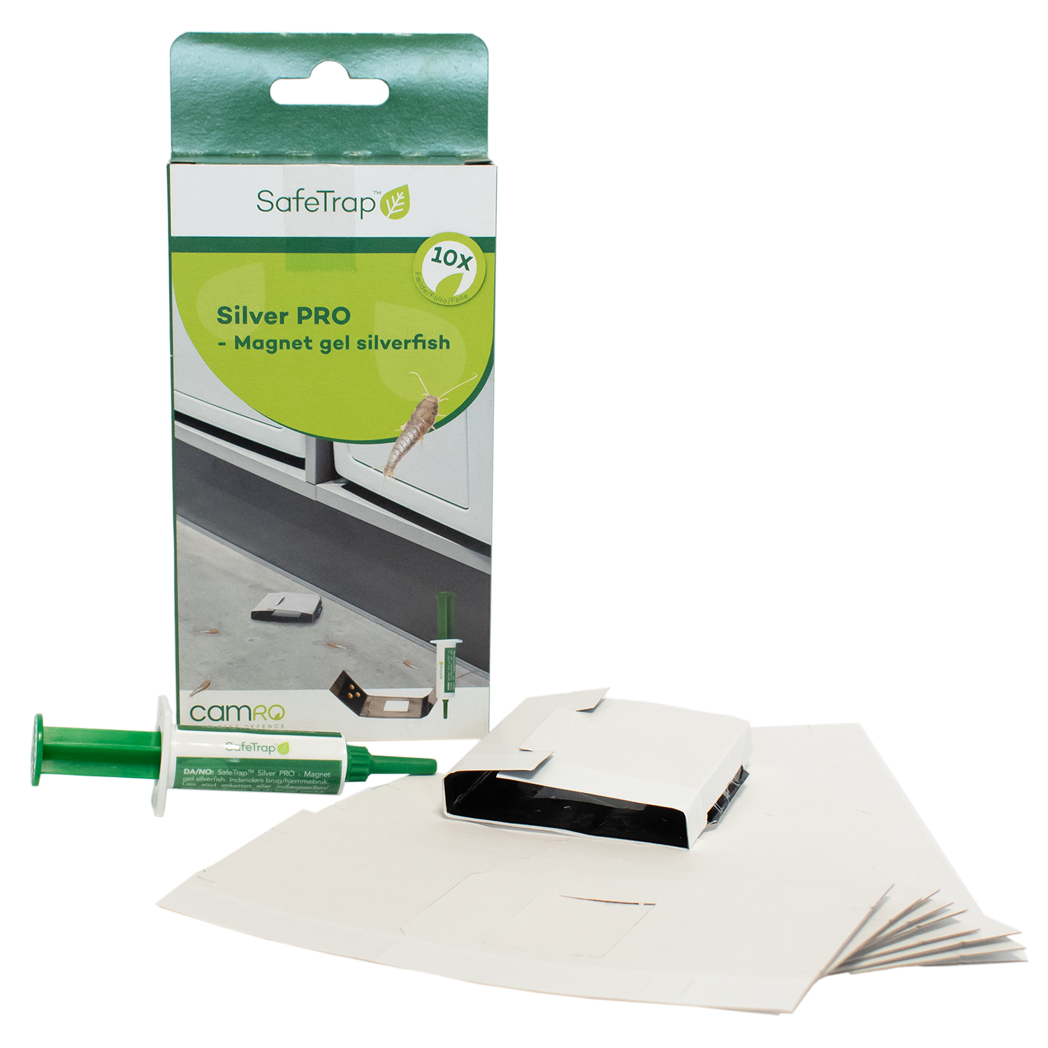 SafeTrap Silver PRO Mod skægkræ og sølvfisk