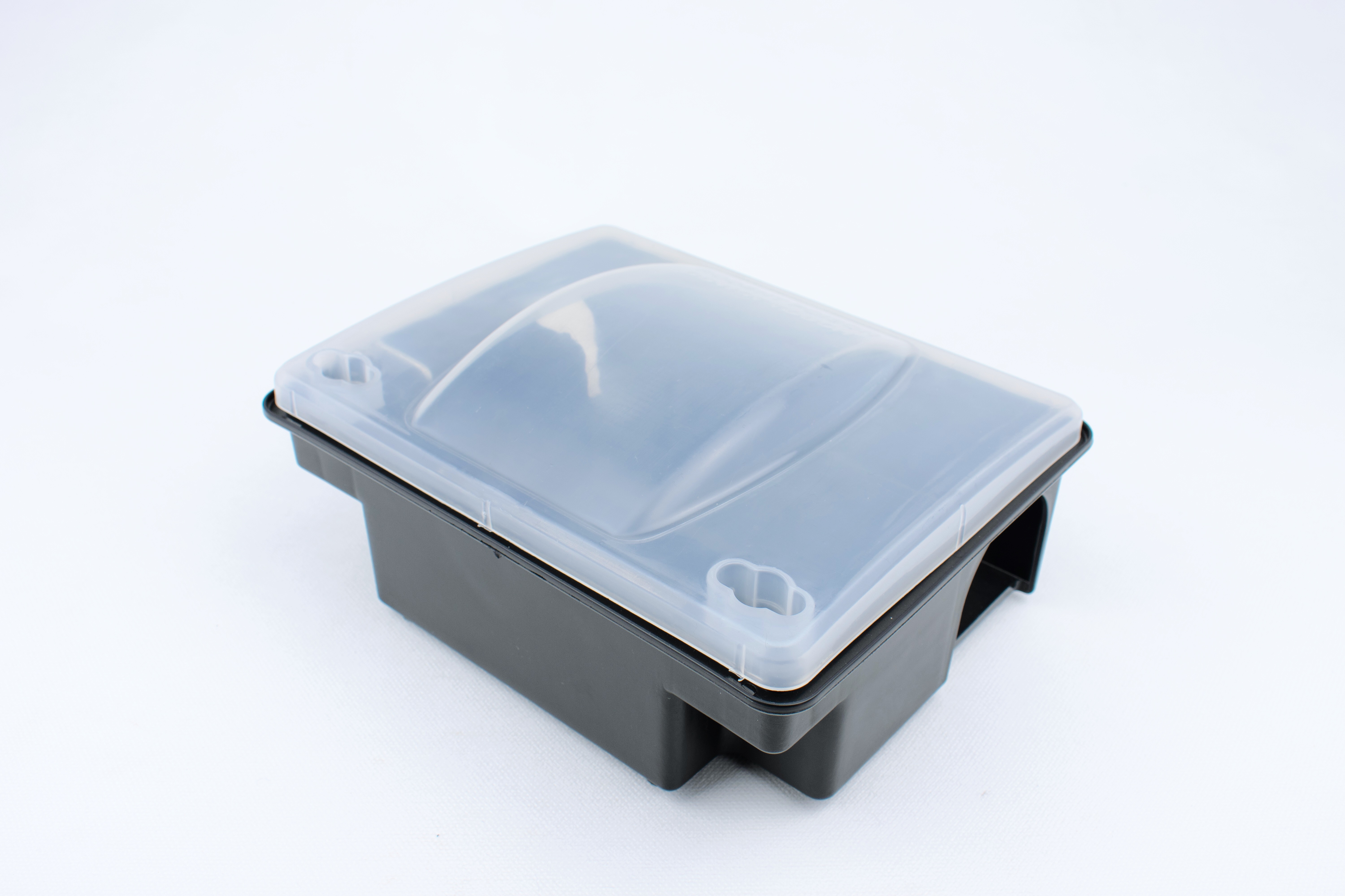 Depot "Compact" mod Rotter, sort med transparent låg