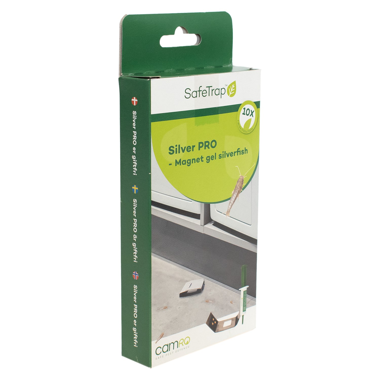 SafeTrap Silver PRO Mod skægkræ og sølvfisk