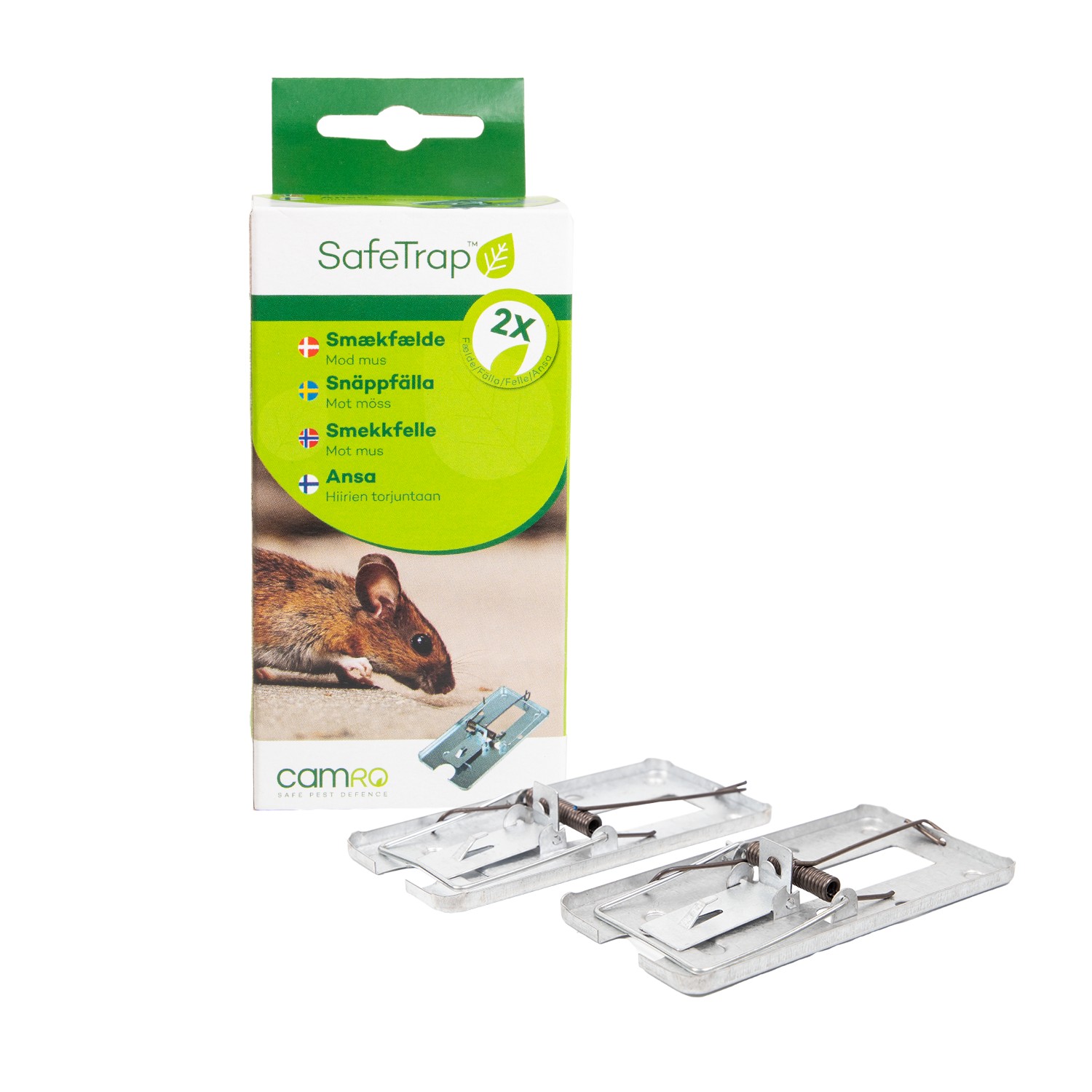 SafeTrap Musefælde metal Mod Mus (x2)