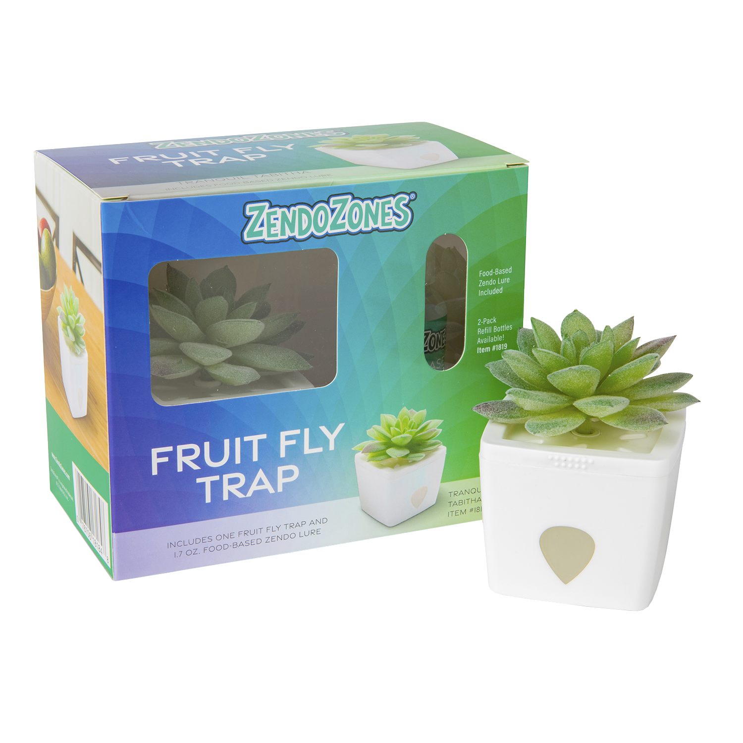 ZendoZones® Bananfluefælde, Tranquil Tabitha, hvid