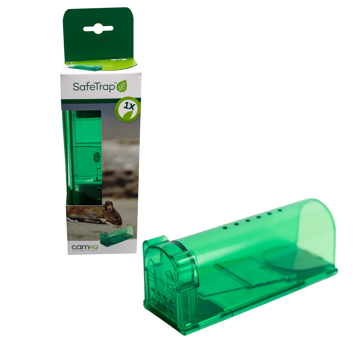 SafeTrap Fang & Fri livecatch trap against Mice